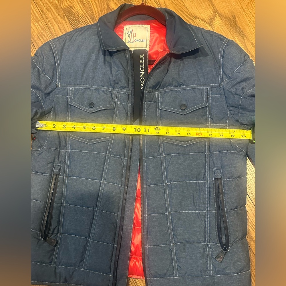 Moncler Denim print light puffer size 4 - Picture 10 of 14